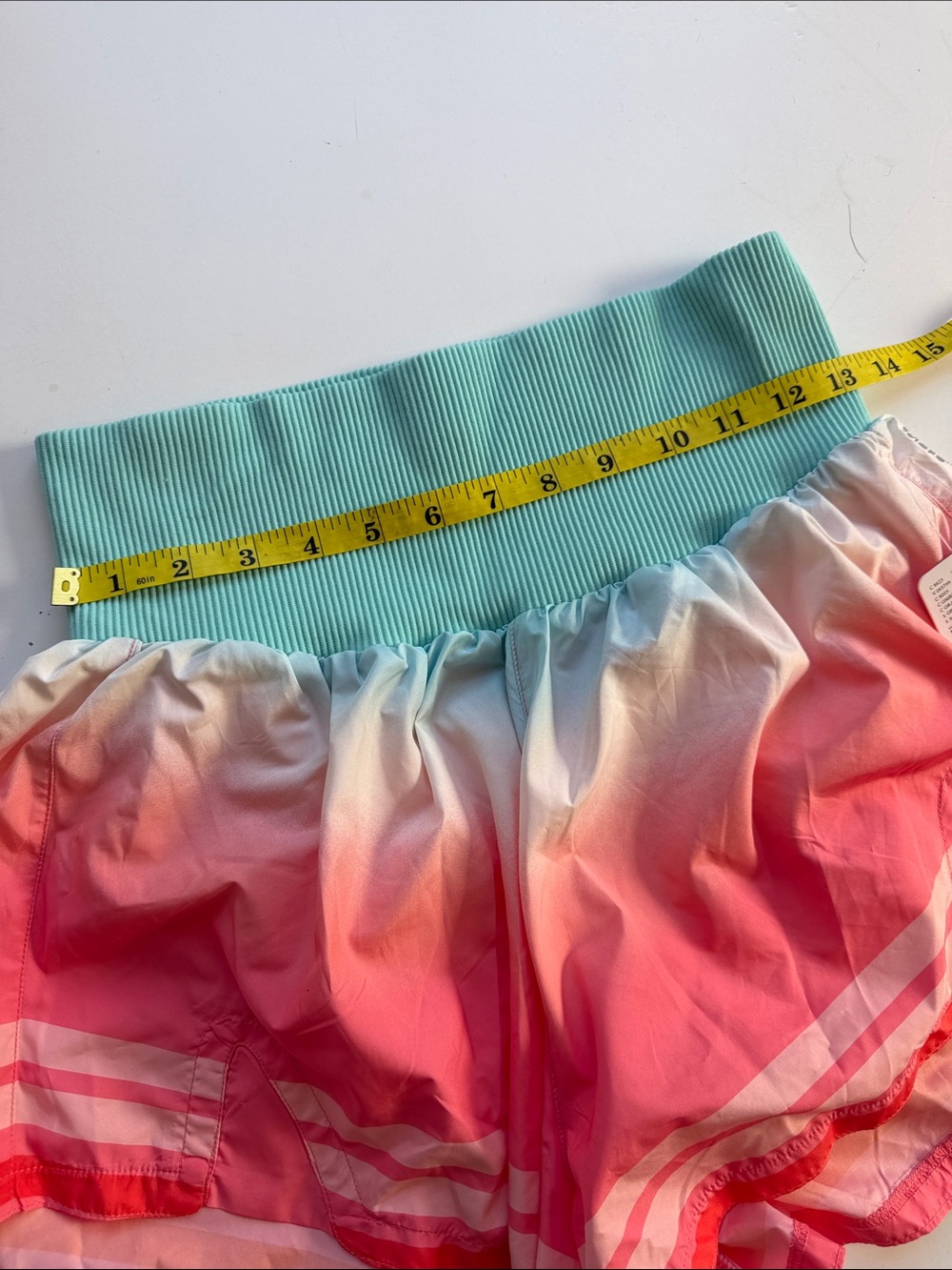 FP Movement Carpe Diem Shorts Ombré High Rise Waist Size Large Free People - Picture 7 of 10
